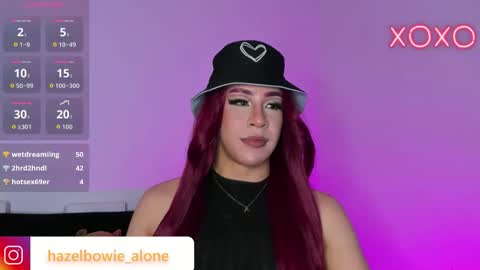 Hazel Bowie online show from November 17, 1:38 am