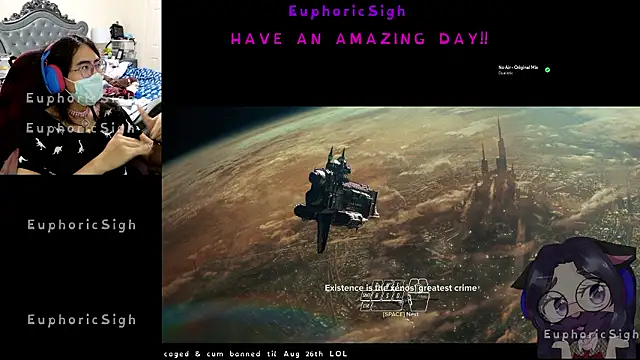 EuphoricSigh online show from July 6, 5:25 am